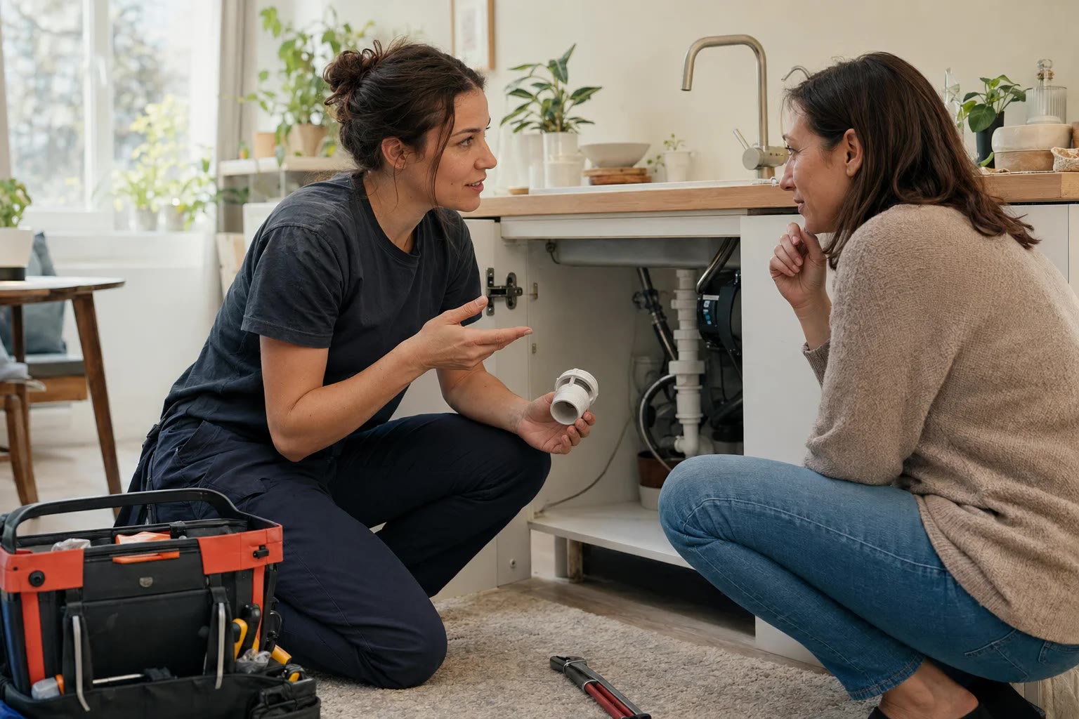 Échange après une prestation professionnelle